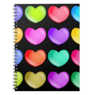 Cuaderno Corazones coloridos