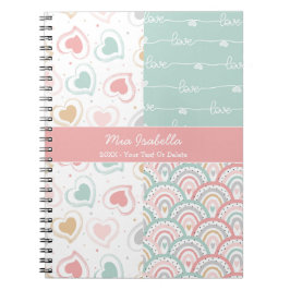 Cuaderno Corazones de Amor de Parche Mosaico Arcoíris Paste