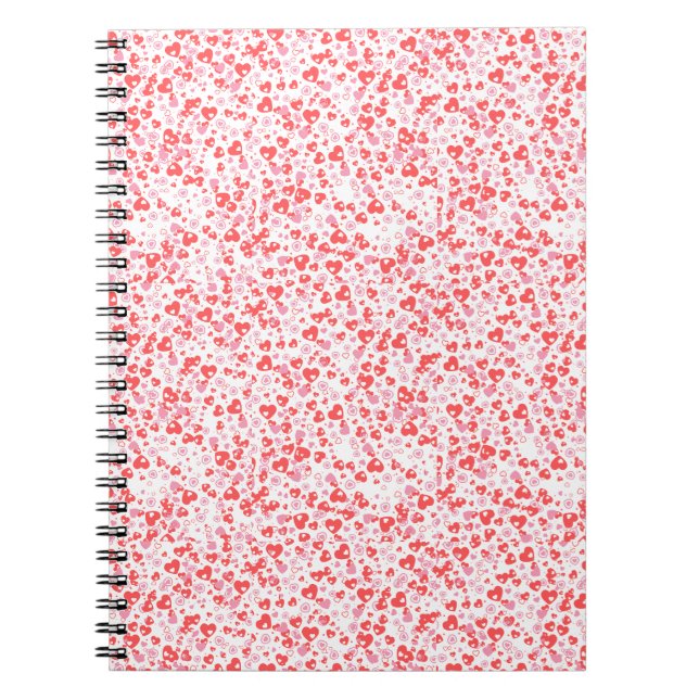 Cuaderno Corazones de Amor Rojo – Colección de San Valentín (Frente)