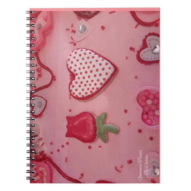 Cuaderno Corazones de chocolate y Rosas Cocinas de azúcar (Frente)