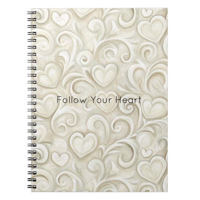 Cuaderno Corazones de Crema (Frente)