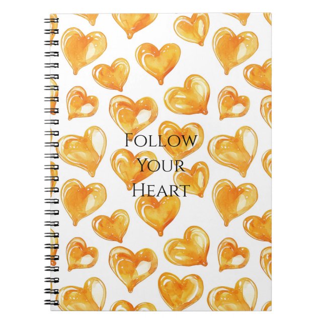 Cuaderno Corazones de Crema de Caramelo (Frente)