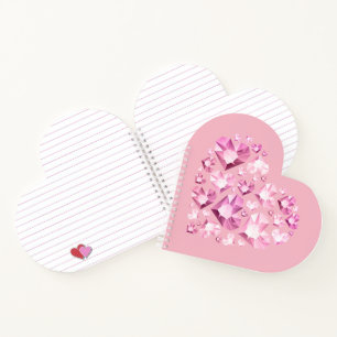 Cuaderno Corazones de cristal para portátiles