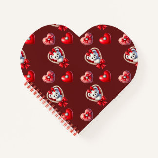 Cuaderno Corazones de diamantes y osos de peluche