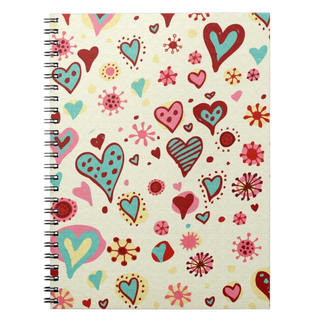 Cuaderno corazones de garabatoJournal (Frente)
