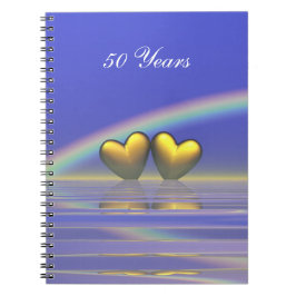 Cuaderno Corazones de oro de 50 años