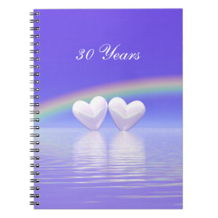 Cuaderno Corazones de perla del 30º aniversario
