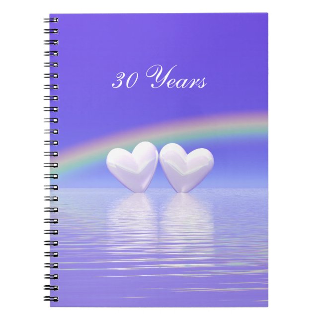 Cuaderno Corazones de perla del 30º aniversario (Frente)