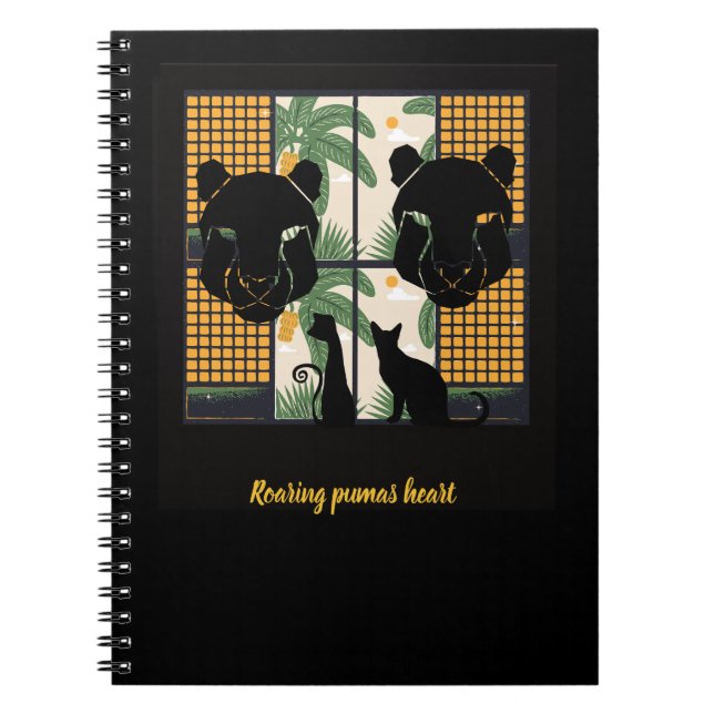 Cuaderno Corazones de Pumas rugientes (Frente)