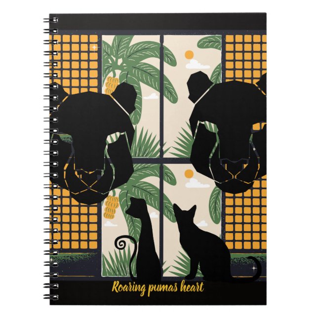 Cuaderno Corazones de Pumas rugientes (Frente)