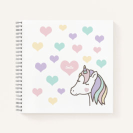 Cuaderno Corazones de Unicornio