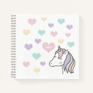 Cuaderno Corazones de Unicornio