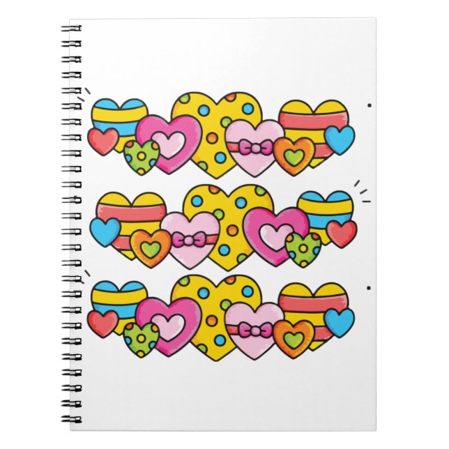 Cuaderno Corazones del día de San Valentín (Frente)