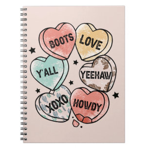 Cuaderno Corazones del tema Cowboy Cowgirl