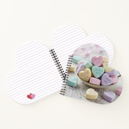 Cuaderno Corazones dulces de caramelo de San Valentín adora