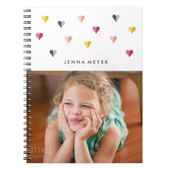 Cuaderno Corazones dulces - multicolor - Foto (Frente)