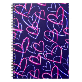 Cuaderno Corazones eléctricos brillan 