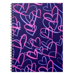 Cuaderno Corazones eléctricos brillan