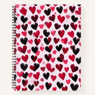 Cuaderno Corazones en Contraste