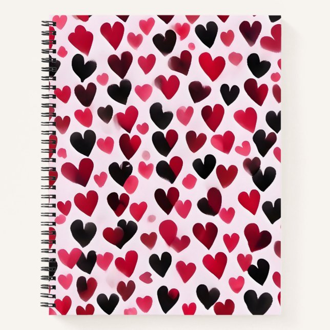 Cuaderno Corazones en Contraste (Anverso)