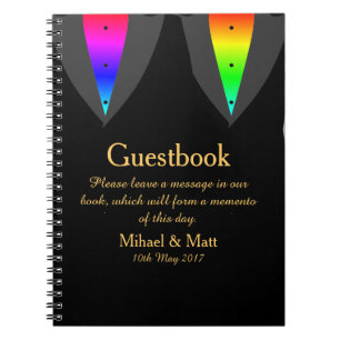Cuaderno Corazones encendidos con el Guestbook del orgullo