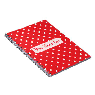 Cuaderno Corazones Feliz Día de San Valentín Patrón de Amor