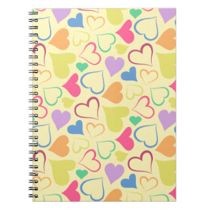 Cuaderno corazones juguetones