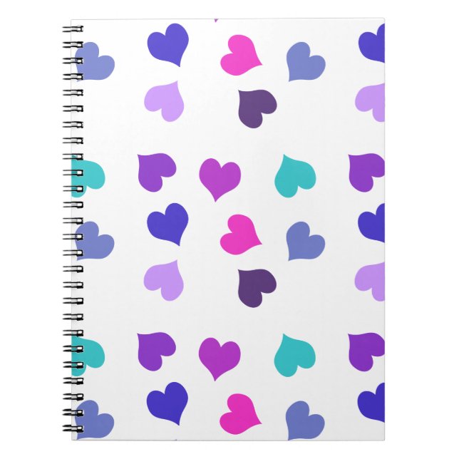 Cuaderno Corazones lindos y coloridos (Frente)