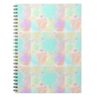 Cuaderno Corazones Pintados con Pastel