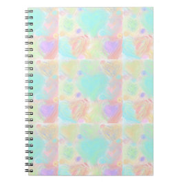 Cuaderno Corazones Pintados Pastel