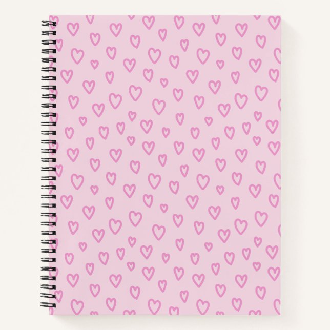 Cuaderno Corazones púrpuras (Anverso)