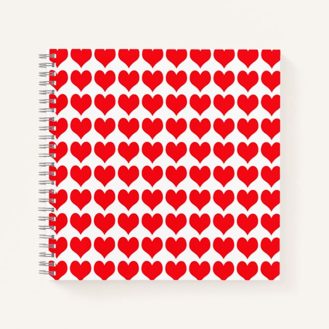 Cuaderno Corazones rojos (Anverso)