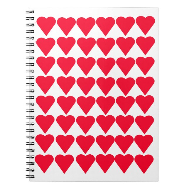 Cuaderno Corazones rojos (Frente)
