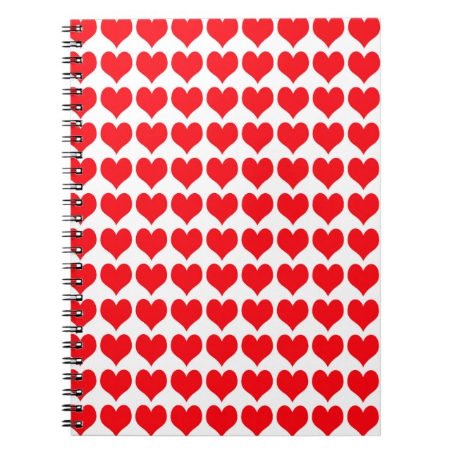 Cuaderno Corazones rojos (Frente)