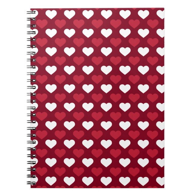 Cuaderno Corazones rojos (Frente)