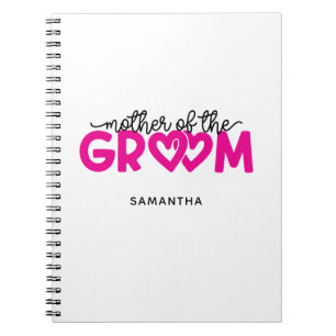 Cuaderno Corazones Rosa Caliente Madre del Novio