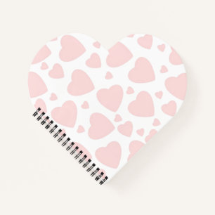 Cuaderno Corazones Rosa Pálido