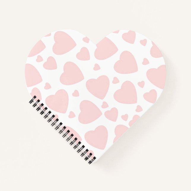 Cuaderno Corazones Rosa Pálido (Anverso)