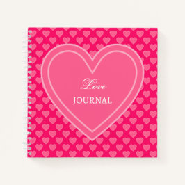 Cuaderno Corazones rosados