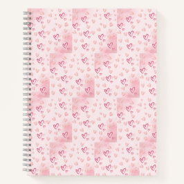 Cuaderno Corazones rosados