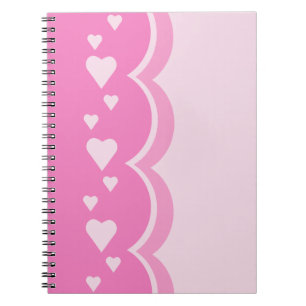 Cuaderno Corazones rosados