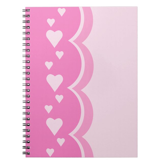 Cuaderno Corazones rosados (Frente)