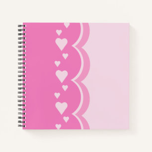 Cuaderno Corazones rosados