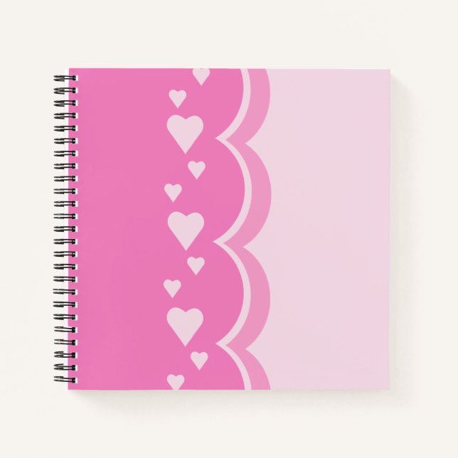 Cuaderno Corazones rosados (Anverso)
