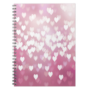 Cuaderno Corazones rosados lindos