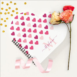 Cuaderno Corazones rosados y adorados con amor