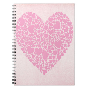 Cuaderno Corazones Rosas