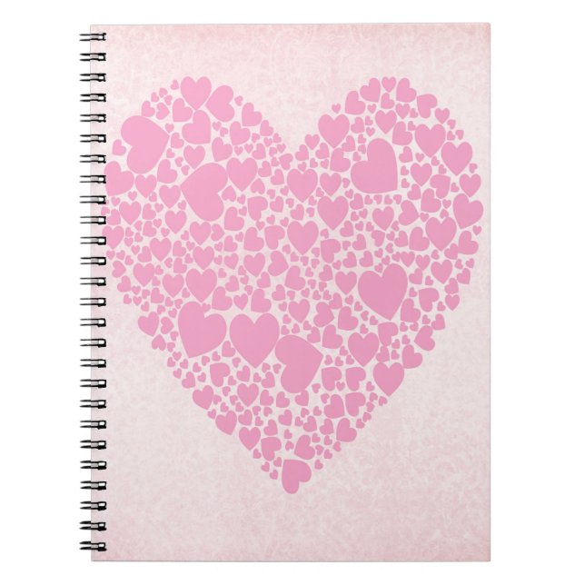 Cuaderno Corazones Rosas (Frente)