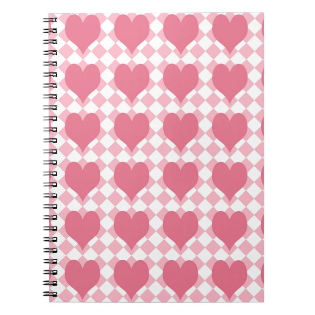 Cuaderno Corazones Rosas (Frente)