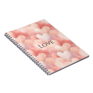 Cuaderno Corazones Rubor rosados de bonito